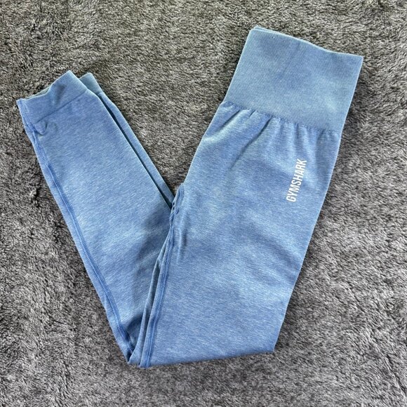 Gymshark Adapt Seamless Leggings Sz S Blue - Picture 1 of 10